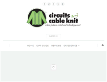 Tablet Screenshot of circuitsandcableknit.com